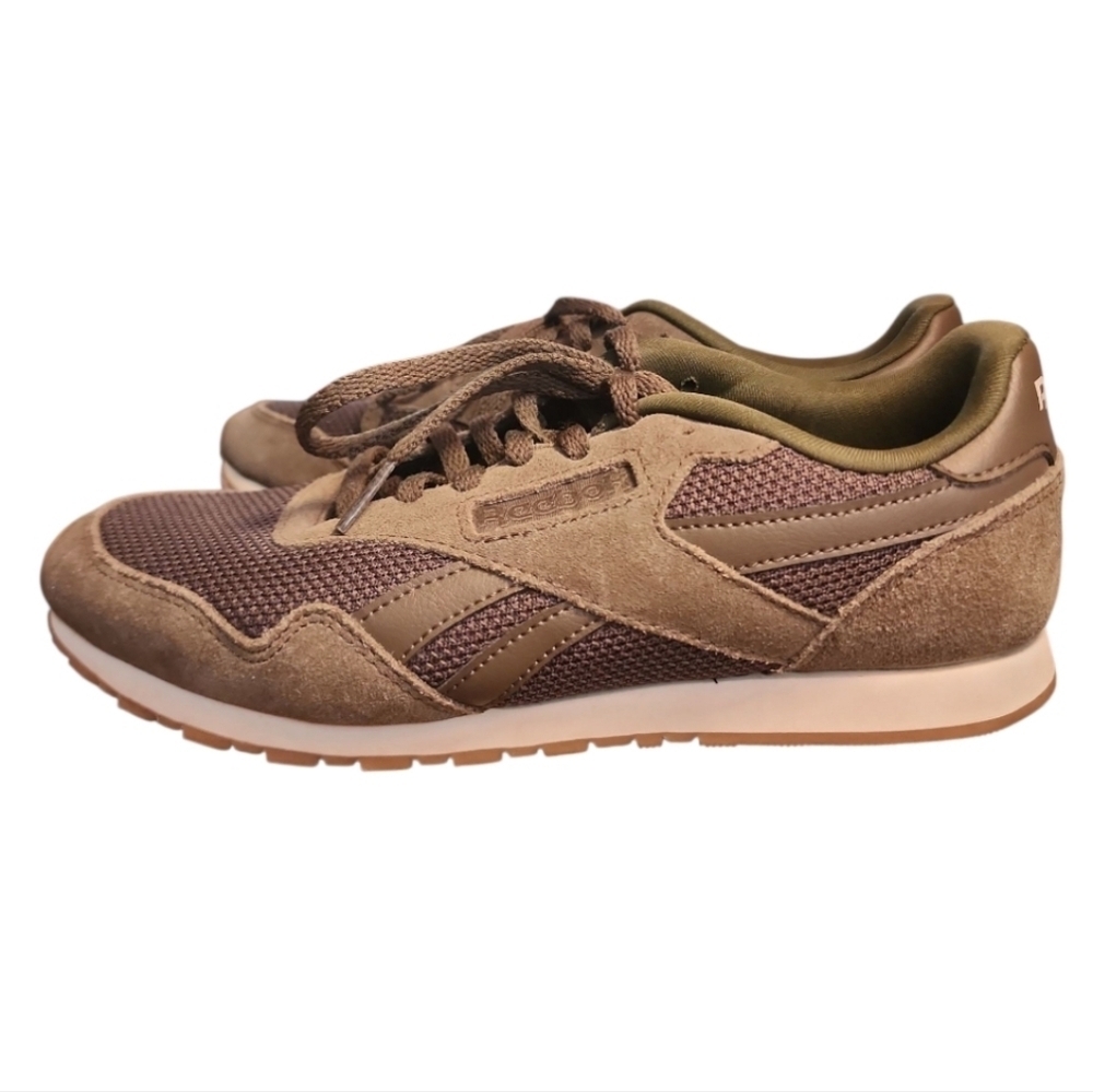Reebok Ultra SL Women Olive Green Sneaker Suede Mesh Retro Running Shoe Size 7.5 - Picture 3 of 7
